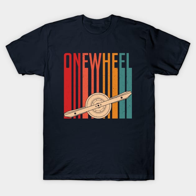 Onewheel Retro Vintage Float Life One Wheel T-Shirt by Funky Prints Merch